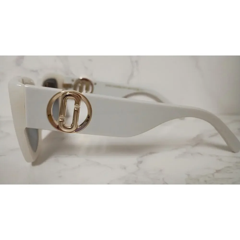 MARC JACOBS MARC 687/S Square Ivory Sunglasses w/ Case -‎ EUC
